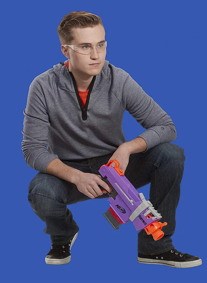 NERF Nerf Fortnite Smg-E Blaster  Motorized Dart Blasting, 6-Dart Clip, 6 Official Nerf Elite Darts 6.71x40.59x22.91cm