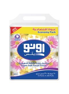 ماتيل جيمز Plus Mini Soft-Pack Facial Tissue, 10 Packs White 