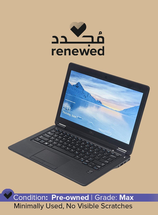 DELL Renewed - Latitude E7250 (2015) Laptop With 12.5-Inch Touchscreen Display,Intel Core i5 Processor/5th GEN/8GB RAM/256GB SSD/HD Integrated Graphics 5500 English Black English Black - Image 1