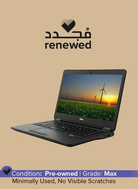 Renewed - Latitude E7440 (2014) Laptop With 14-Inch Touchscreen Display,Intel Core i7 Processor/4th GEN/8GB RAM/256GB SSD/HD Integrated Graphics 4400 Black