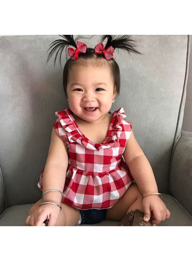 جولي طقم ملابس للأطفال مكون من 3 قطع أحمر/أبيض/أزرق - Image 3