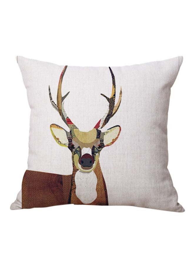 شاربدو وسادة ديكورٍ لينةٍ بطبعة متعدد الألوان 45 x 45سم