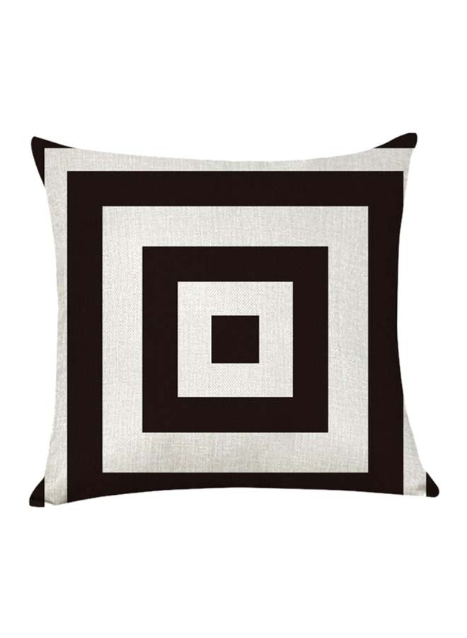 Sharpdo Decorative Printed Soft Pillow Black/White