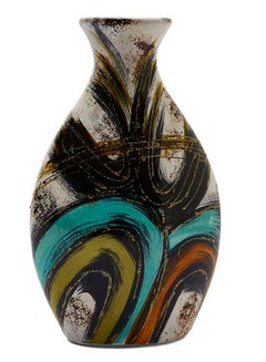 African Tribal Flower Vase Multicolour 26cm