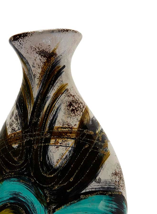 Opalina - African Tribal Flower Vase Multicolour 26cm - Image 1