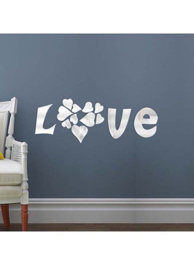 Sharpdo Mirror Style Wall Sticker Silver - Image 4