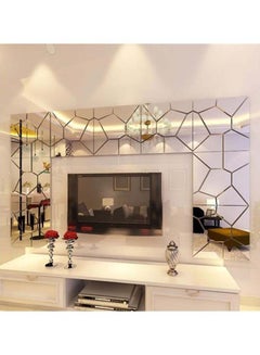 Mirror Style Wall Sticker Silver