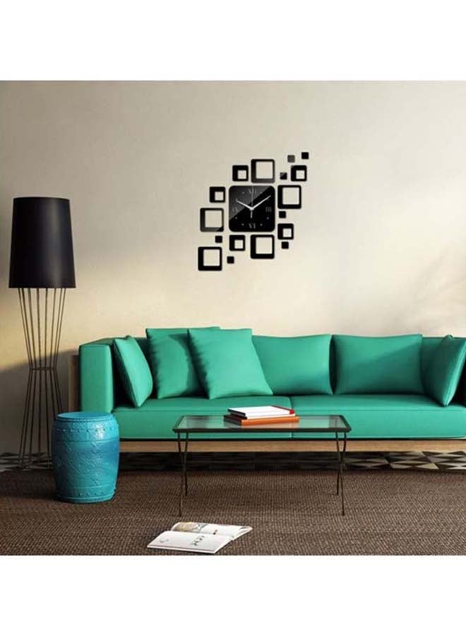 شاربدو طقم ملصق جداري للزينة بنمط ساعةٍ من 18 قطعة أسود 65 x 45سم  - Image 3