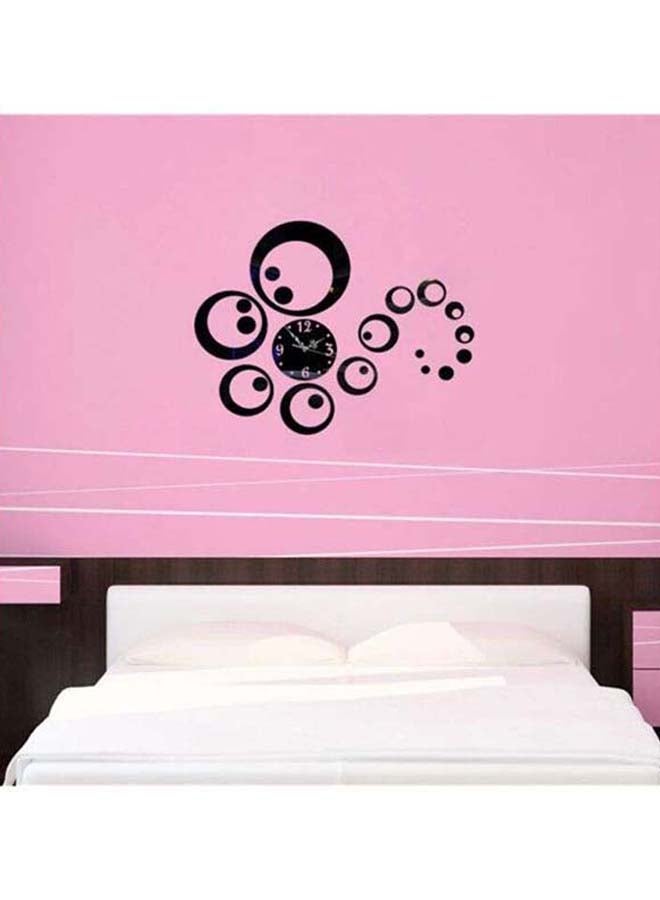 Sharpdo 15-Piece Decorative Clock Style Wall Sticker Set Black 20cm - Image 3