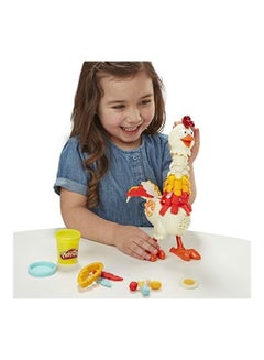 Animal Crew Cluck-A-Dee Feather Fun Chicken Toy Playset With 4 Non-Toxic Colours