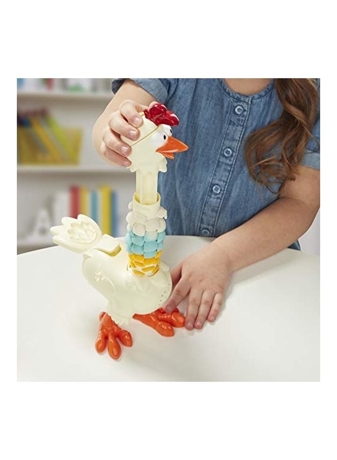 Play-Doh - Animal Crew Cluck-A-Dee Feather Fun Chicken Toy Playset With 4 Non-Toxic Colours - Image 1