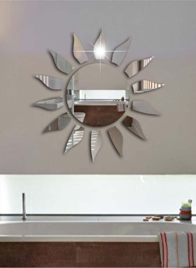 Sharpdo Sun Wall Decoration Sticker Silver 59 x 59cm - Image 4