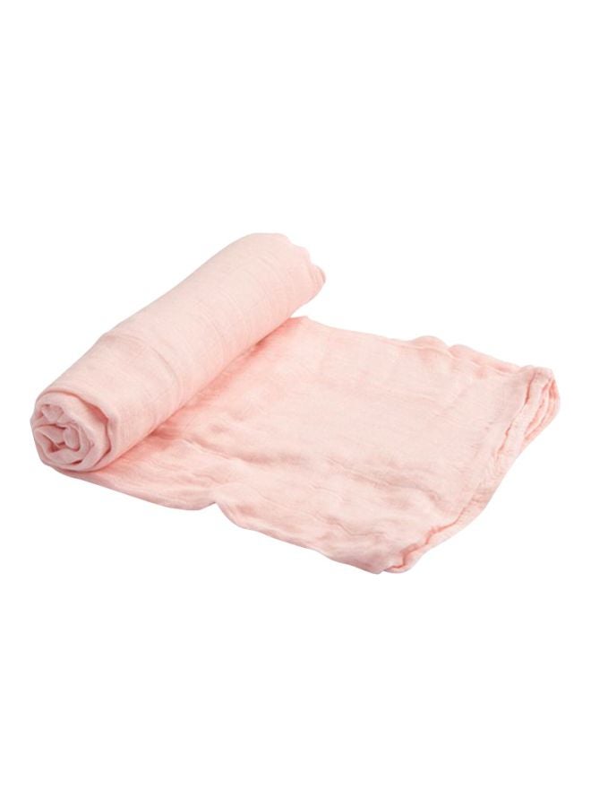 little unicorn Deluxe Muslin Single Swaddle Blush  - Image 1