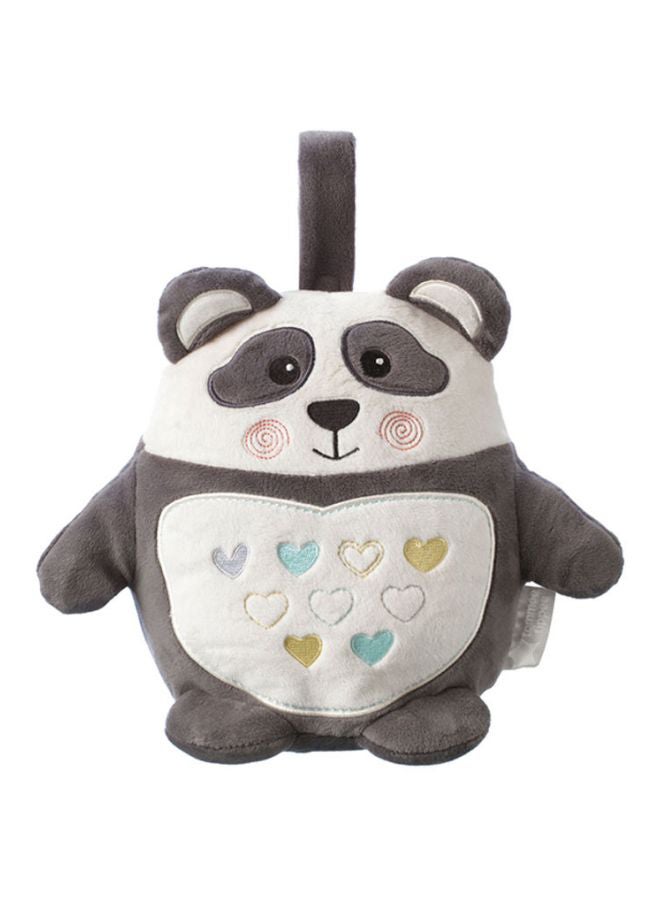 تومي تيبي دمية بيب ذا باندا تساعد على النوم قابلة للشحن ومزودة بأصوات وأضواء، لحديثي الولادة ألوان رمادي داكن/أبيض/أسود - Image 1