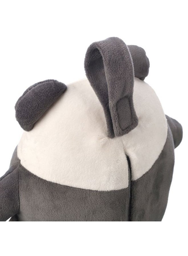 تومي تيبي دمية بيب ذا باندا تساعد على النوم قابلة للشحن ومزودة بأصوات وأضواء، لحديثي الولادة ألوان رمادي داكن/أبيض/أسود - Image 2