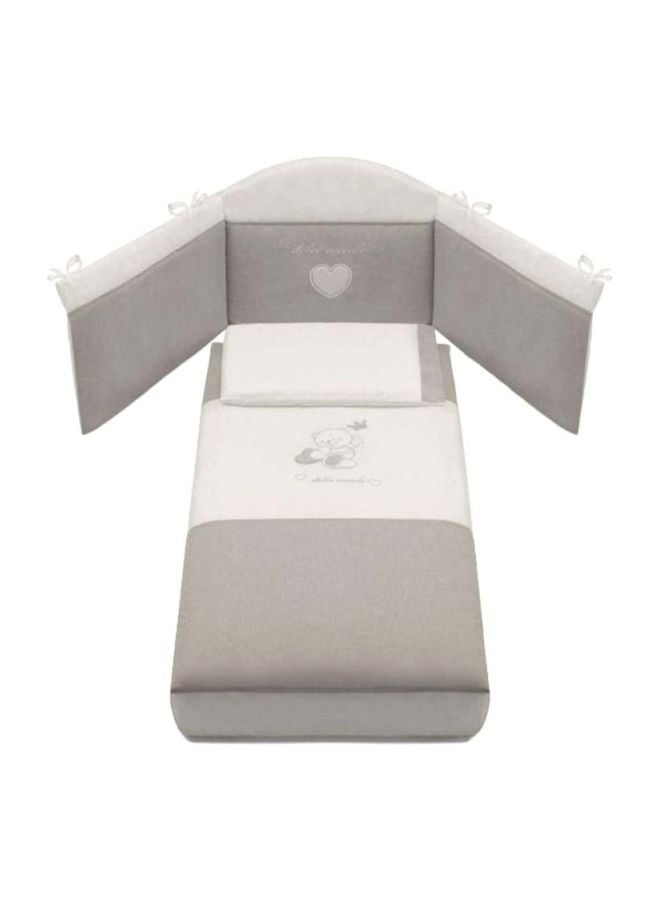 cam 3-Piece Duvet Bed Set - Grey/White  - Image 1