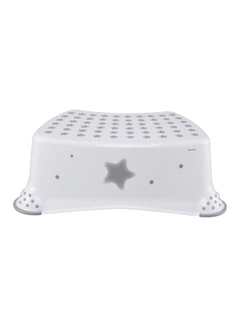 Step Stool With Anti-Slip Function, White