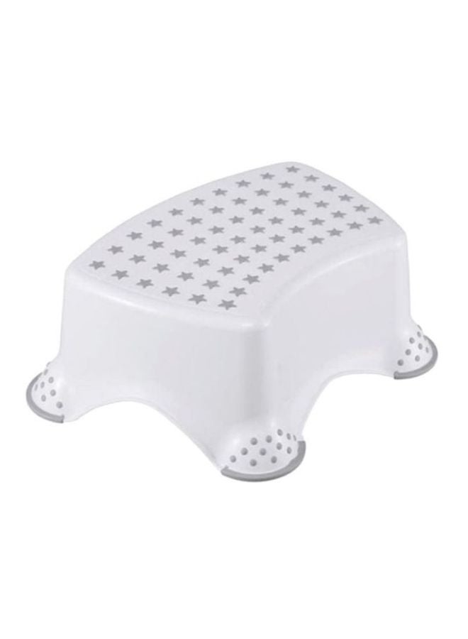 Step Stool With Anti-Slip Function, White