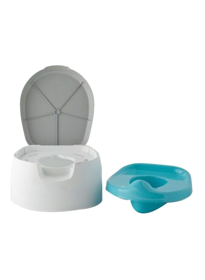 summer infant - 2-In-1 Step Up Potty Training System, 18+ M - Grey/Blue - Image 1