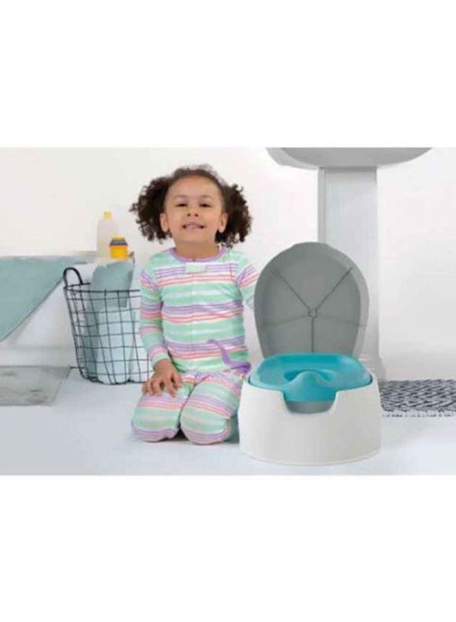 summer infant - 2-In-1 Step Up Potty Training System, 18+ M - Grey/Blue - Image 1