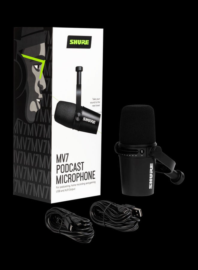 XLR/USB Speech Microphone MV7-K Black