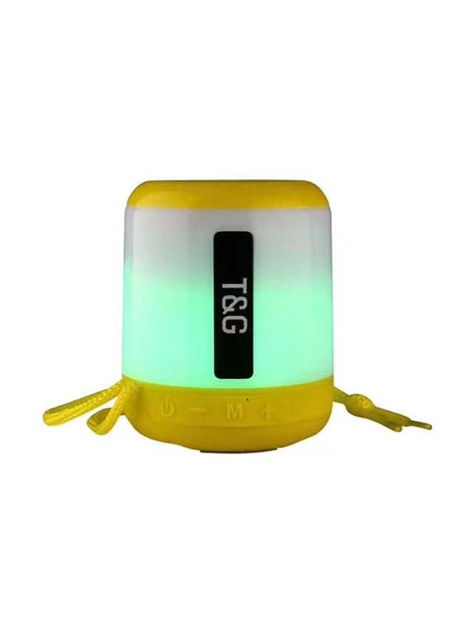 T&G Mini Portable Subwoofer Bluetooth Speaker Yellow - Image 1