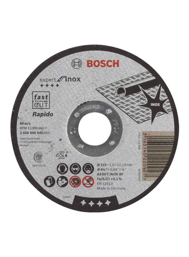 BOSCH Expert Inox Cutting Disc Grey/Black 115mm