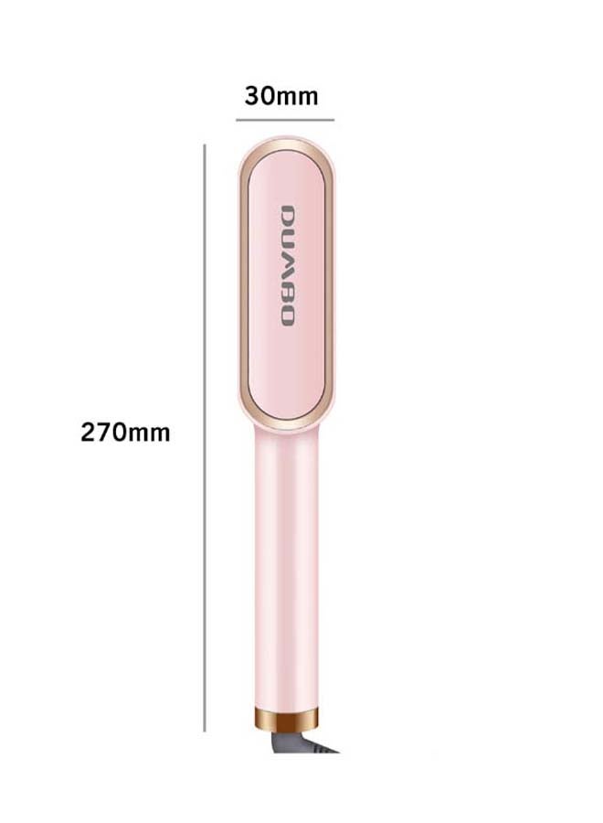 Automatic Splint Straightener Curling Hair Comb Pink 3*27cm 