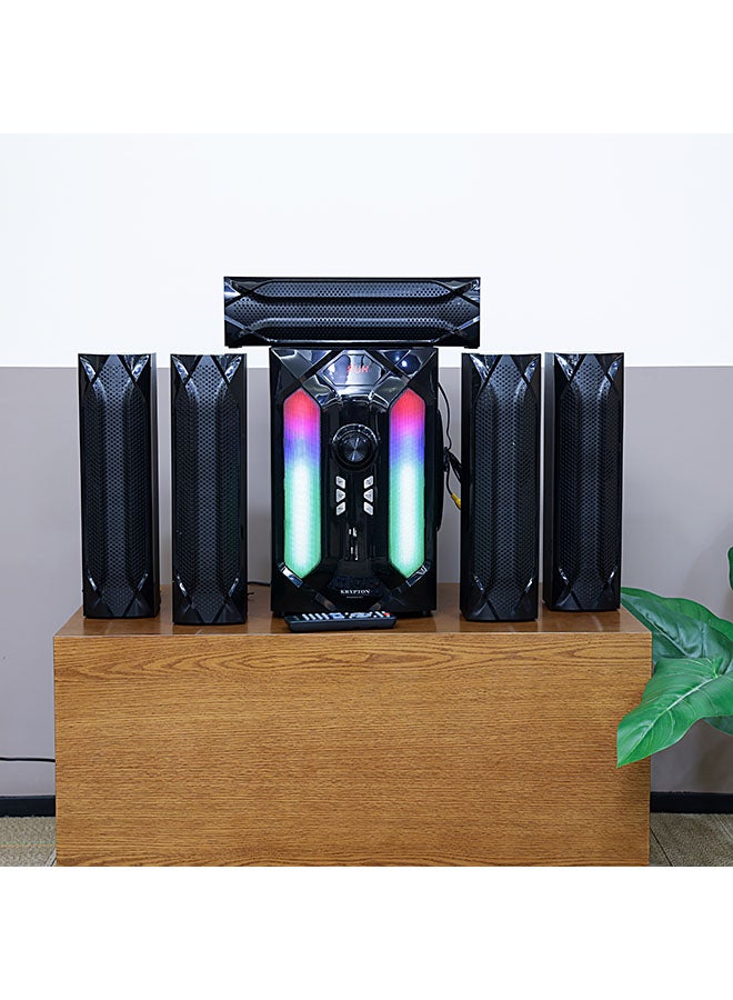 كريبتون - نظام مكبر صوت متعدد الوسائط مزود بقناة 5.1 KNMS6083 أسود - Image 1