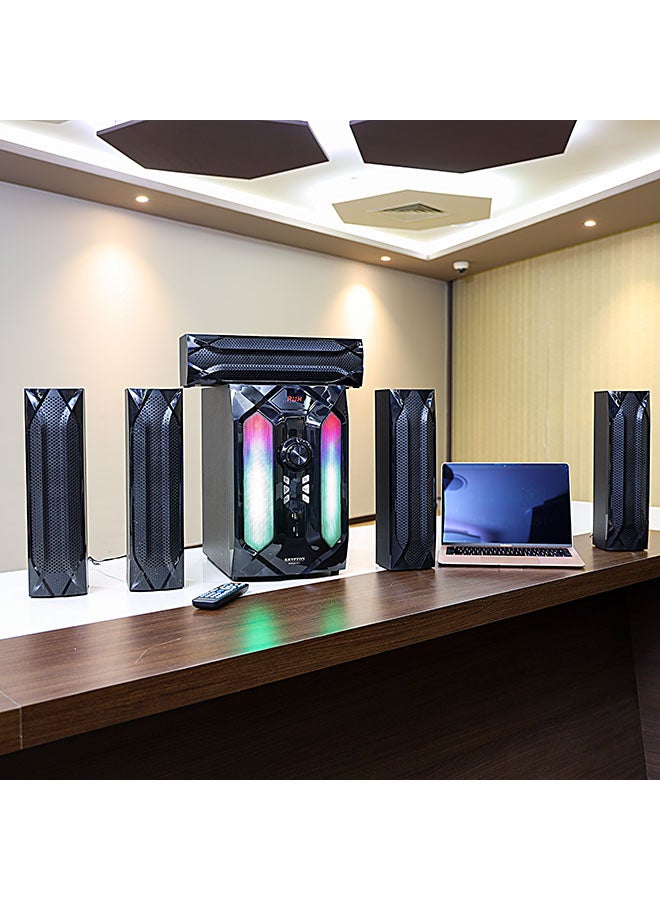 كريبتون - نظام مكبر صوت متعدد الوسائط مزود بقناة 5.1 KNMS6083 أسود - Image 1