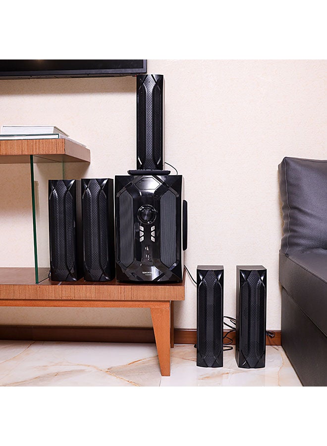 كريبتون - نظام مكبر صوت متعدد الوسائط مزود بقناة 5.1 KNMS6083 أسود - Image 1