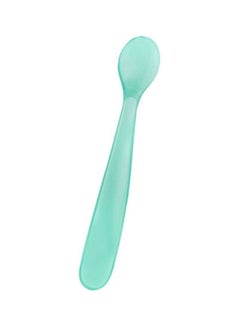 Chicco Soft Silicone Spoon - Green  - Image 1
