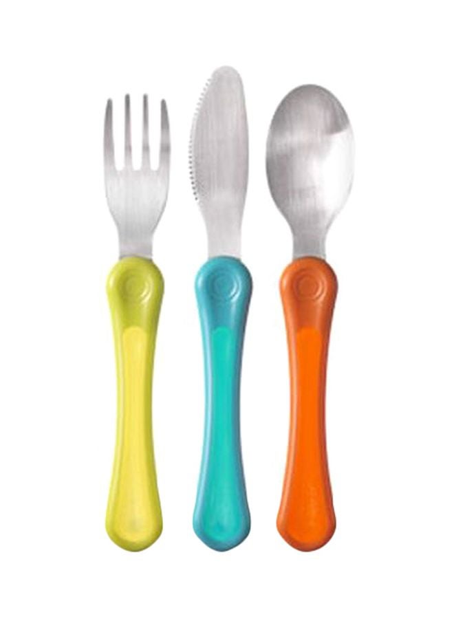 tommee tippee - First Grown Up Cutlery Set, Pack Of 3 - Multicolour - Image 1