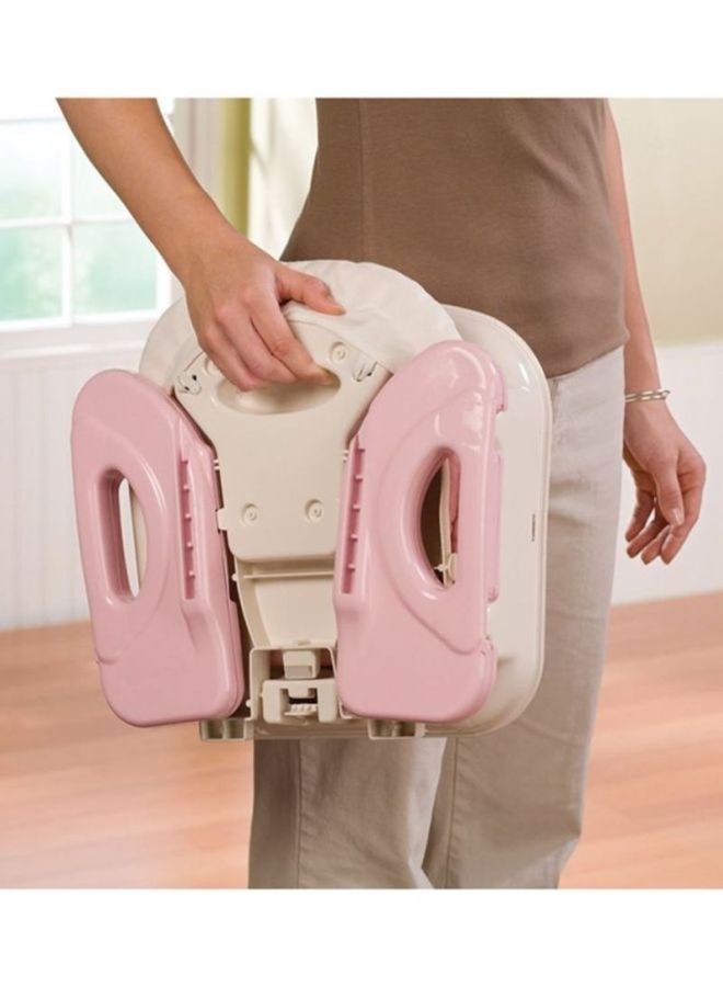 سامر إنفانت مقعد إسناد ديلوكس 2 في 1 بتصميمٍ قابلٍ للطي، من عمر 12 حتى 18 شهراً - وردي/ بيج - Image 2