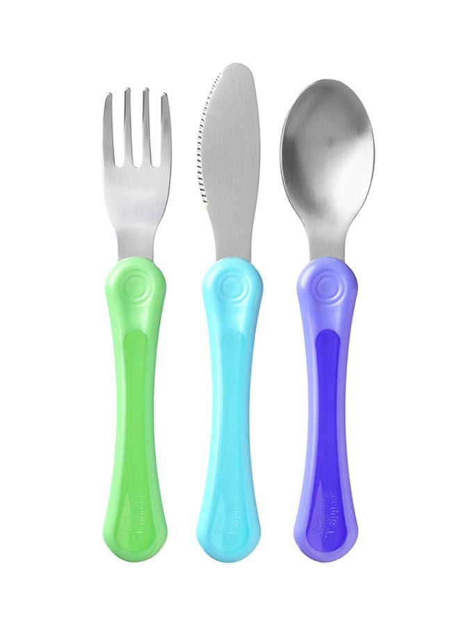 tommee tippee 3-Pieces First Grown Up Cutlery Set - Image 1