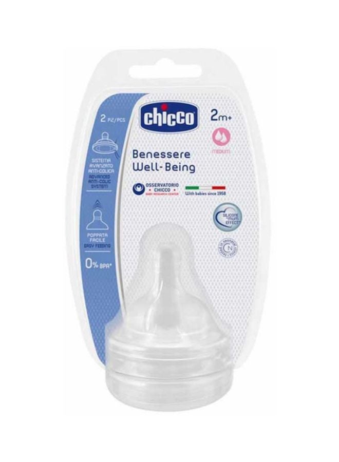 Chicco - Benessere Well-Being Teat, Pack Of 2 - Image 1