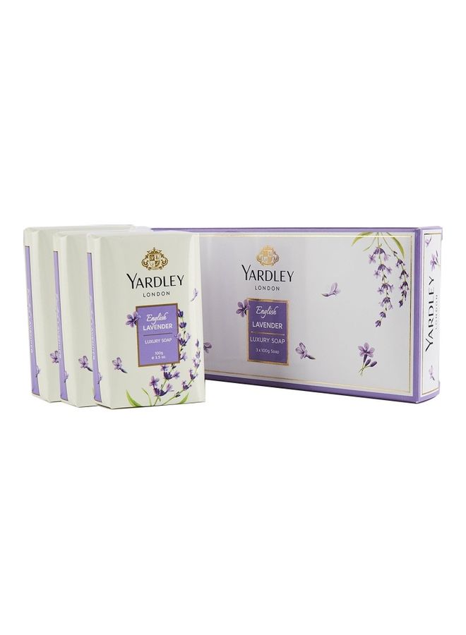 Yardley Pack Of 3 London English Lavender Soap 3 x 100grams 