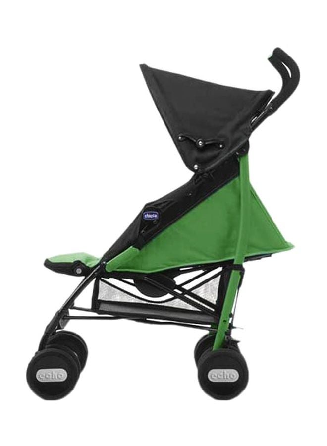 Chicco - Portable Foldable Comfortable Canopy Echo Stroller With Removable Bumper Bar Green - Image 1