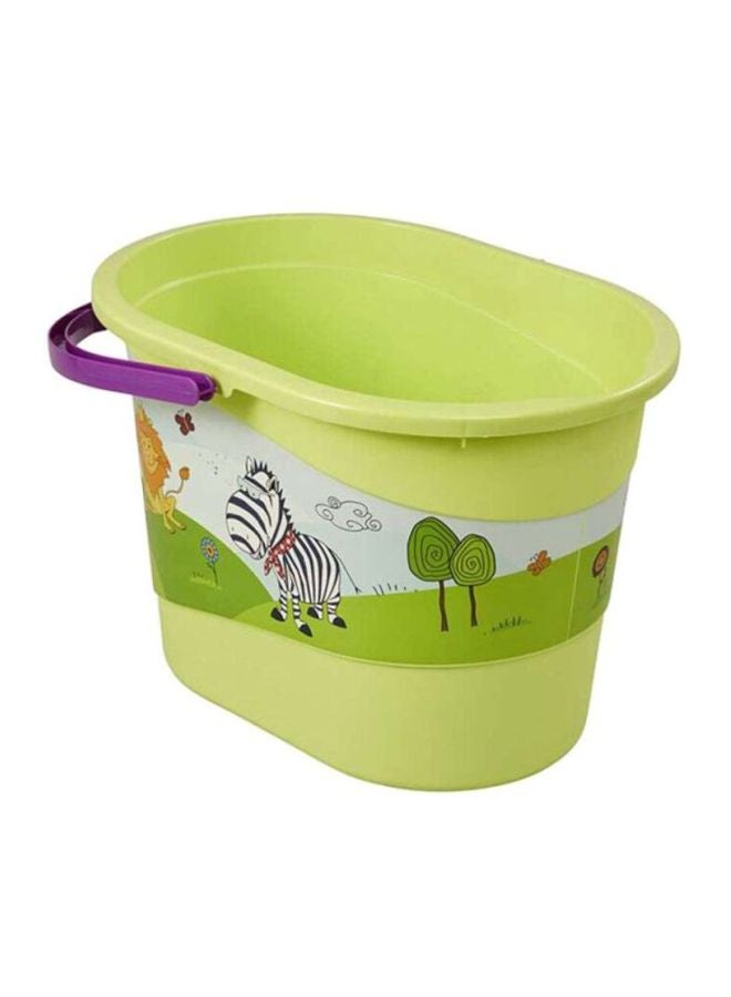 keeeper Animal-Themed Polypropylene Nappy Bin - Green/Purple - Image 2