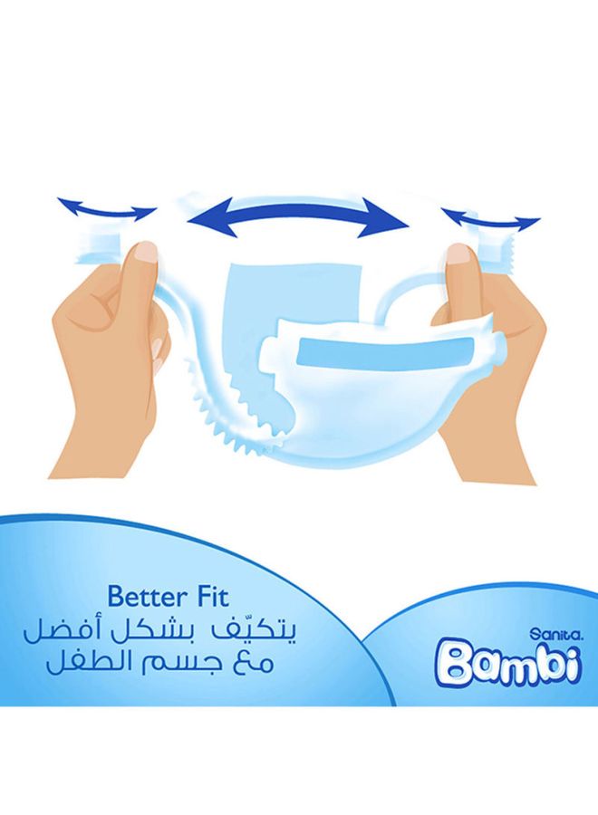 Sanita Bambi Baby Diapers, Size 5, 12 - 22 Kg, 74 Count - X Large, Mega Pack, Now Thinner And More Absorbent - Image 3