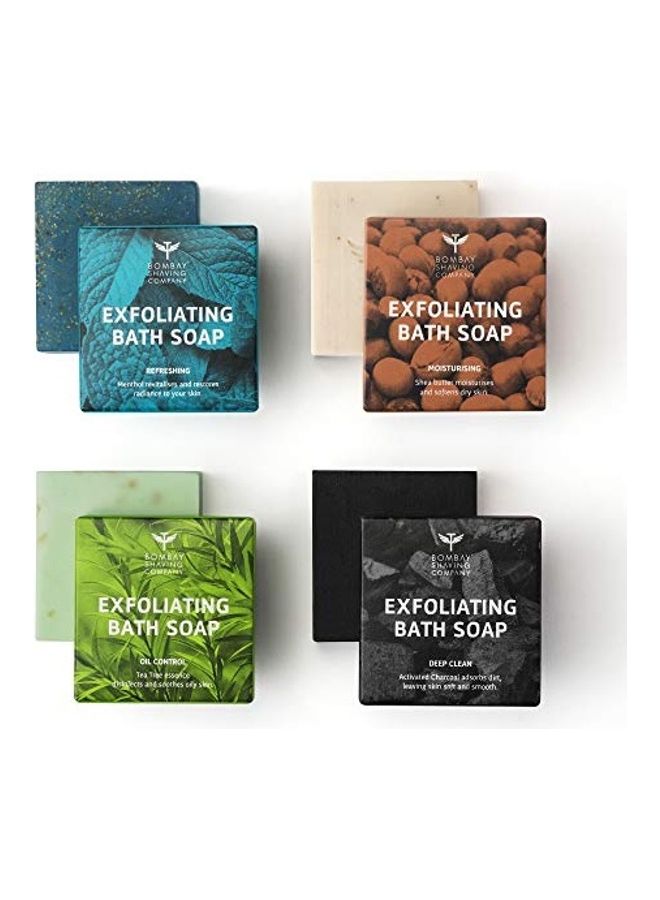 BOMBAY SHAVING COMPANY 4-Piece Exfoliating Bath Soaps 100grams  - Image 1