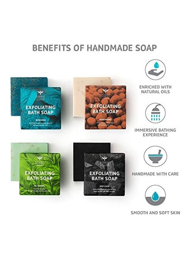 BOMBAY SHAVING COMPANY 4-Piece Exfoliating Bath Soaps 100grams  - Image 3