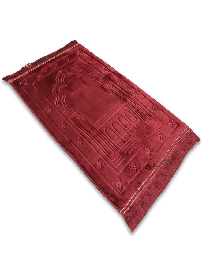 سندس سجادة صلاة بتصميم مبتكر أحمر 120 x 80سم