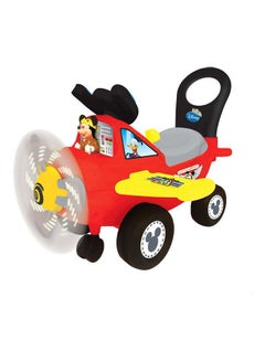 Mickey Mouse Shaped Ride-On Plane with Push Handle Mcm