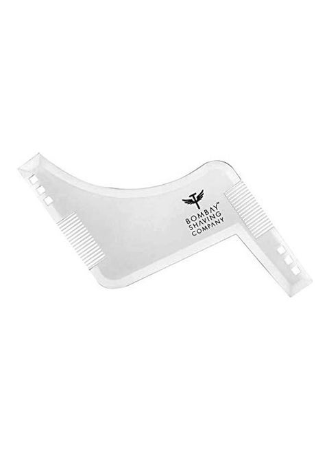 Beard Shaper Tool With Comb White