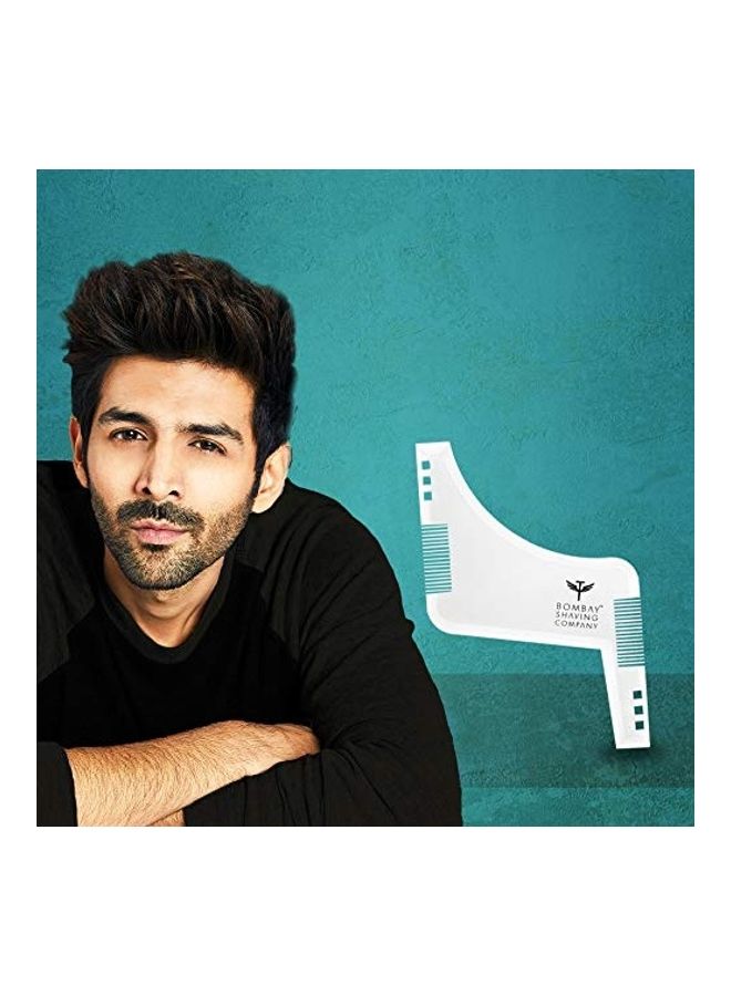 BOMBAY SHAVING COMPANY - Beard Shaper Tool With Comb White - Image 1