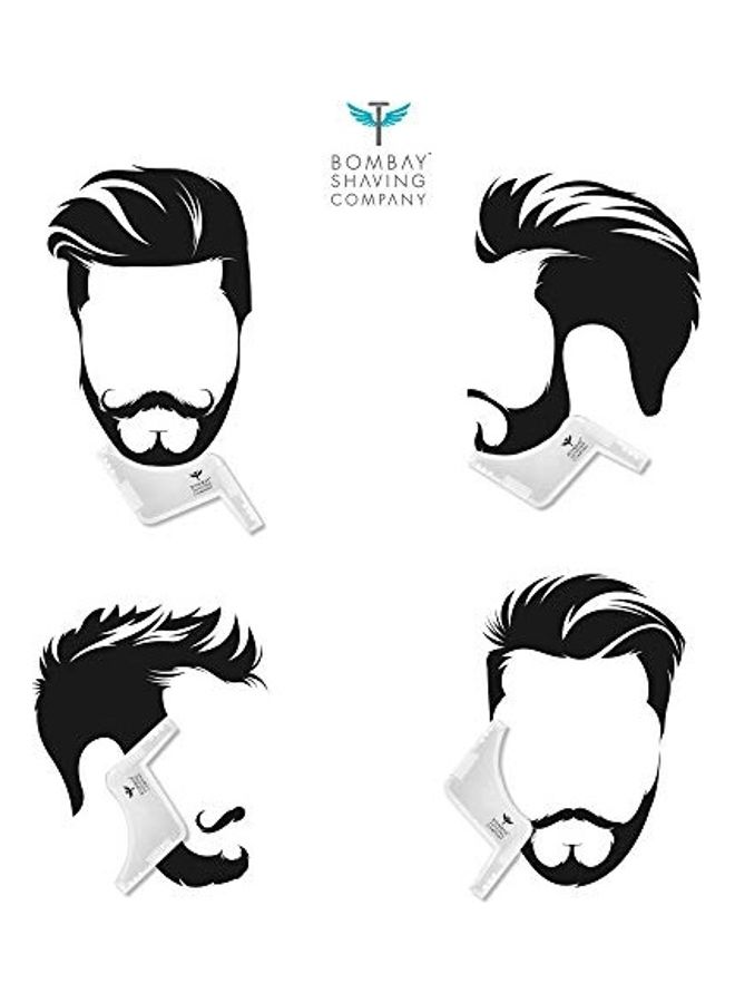 BOMBAY SHAVING COMPANY - Beard Shaper Tool With Comb White - Image 1