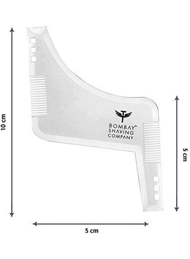 BOMBAY SHAVING COMPANY - Beard Shaper Tool With Comb White - Image 1