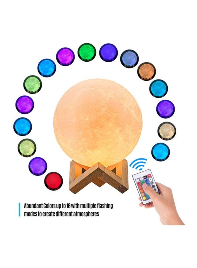 أيبيسي مصباح ضوء القمر ثلاثي الأبعاد بإضاءة LED ليلية مع حامل وجهاز تحكم عن بعد/باللمس - Image 5