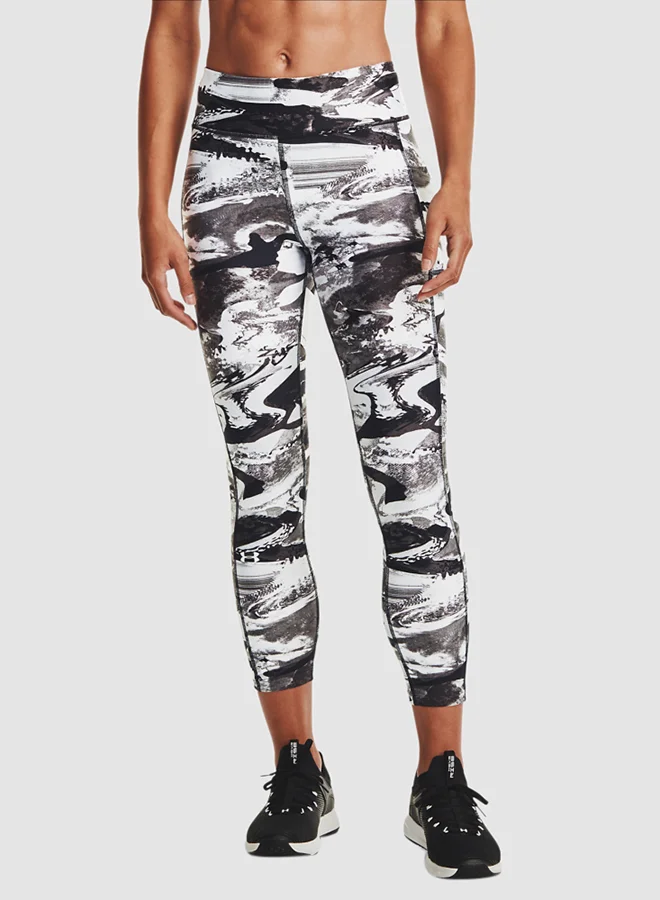 UNDER ARMOUR HeatGear Printed Leggings Black/White